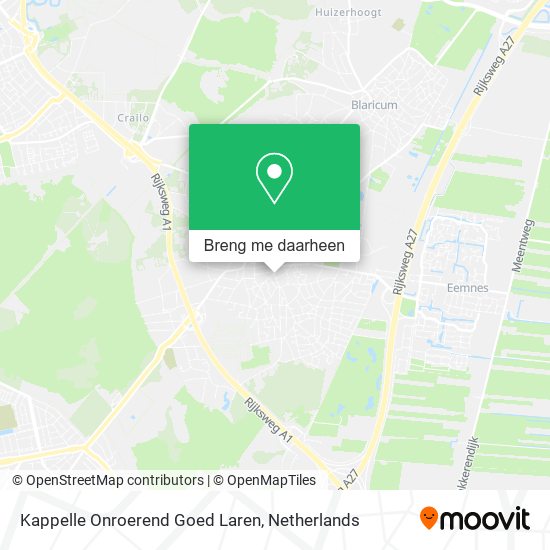 Kappelle Onroerend Goed Laren kaart