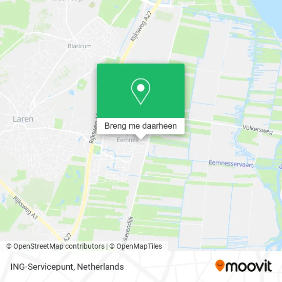 ING-Servicepunt kaart