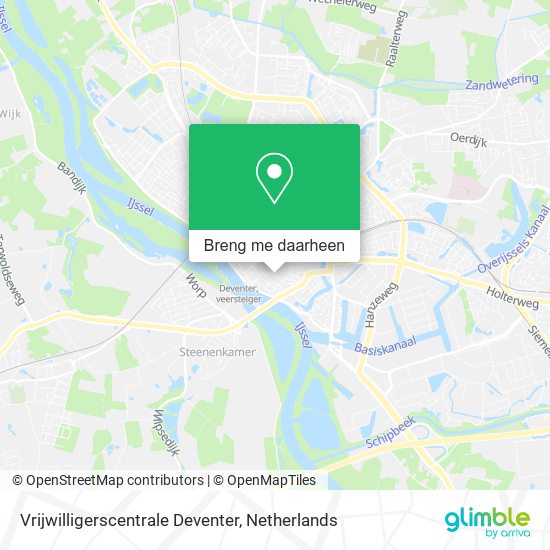 Vrijwilligerscentrale Deventer kaart