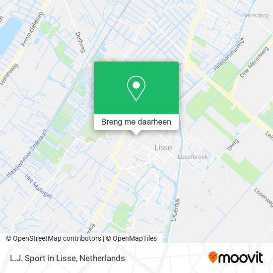 L.J. Sport in Lisse kaart