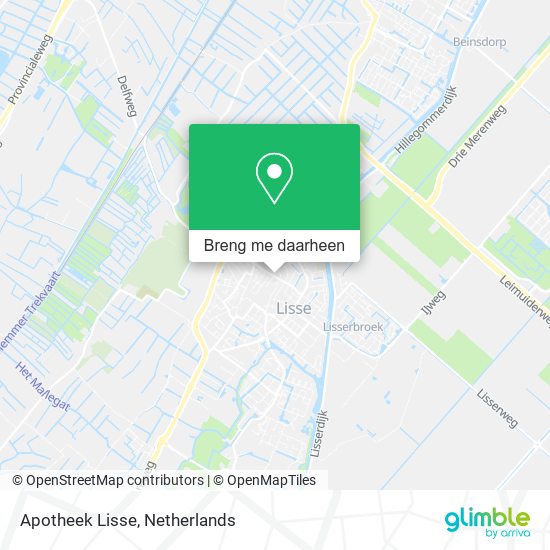 Apotheek Lisse kaart