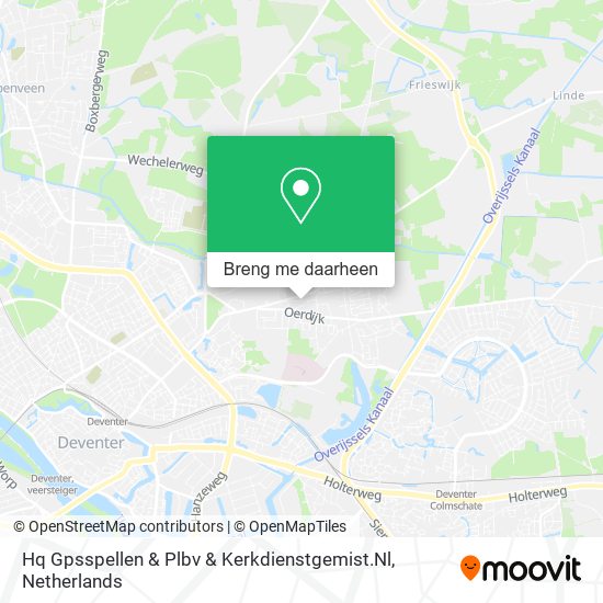 Hq Gpsspellen & Plbv & Kerkdienstgemist.Nl kaart