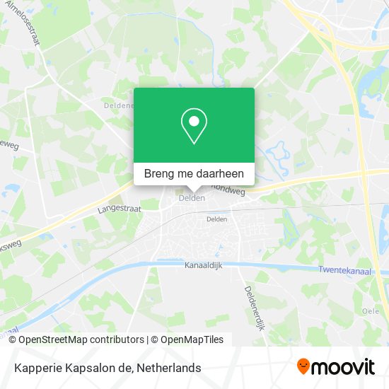 Kapperie Kapsalon de kaart