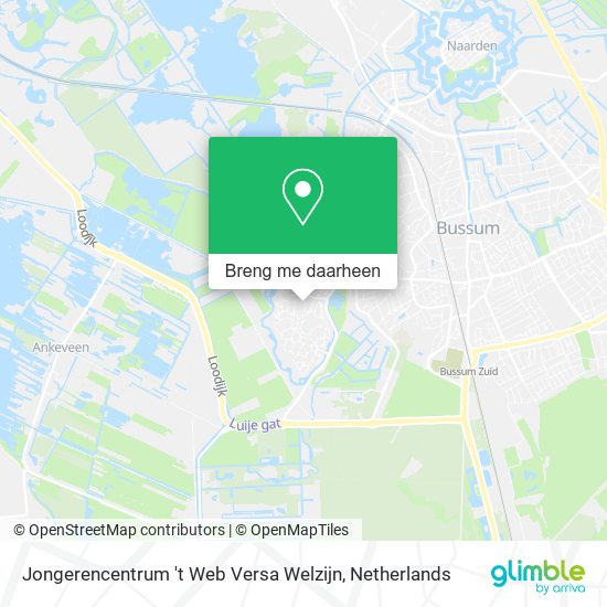 Jongerencentrum 't Web Versa Welzijn kaart
