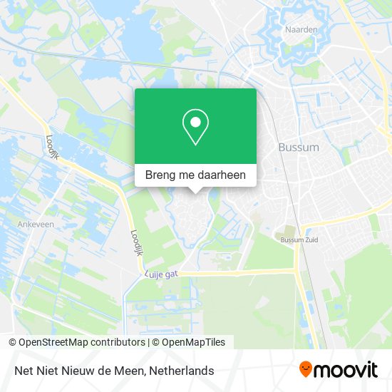 Net Niet Nieuw de Meen kaart