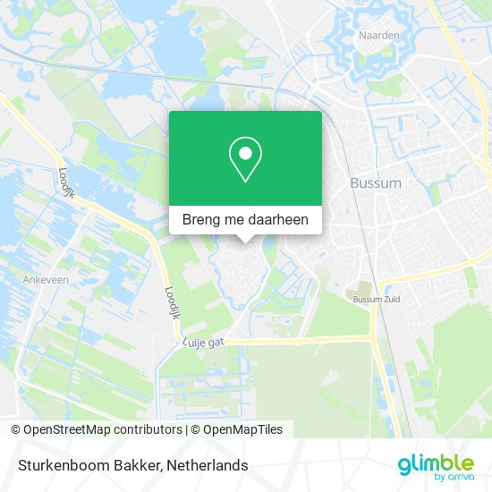 Sturkenboom Bakker kaart