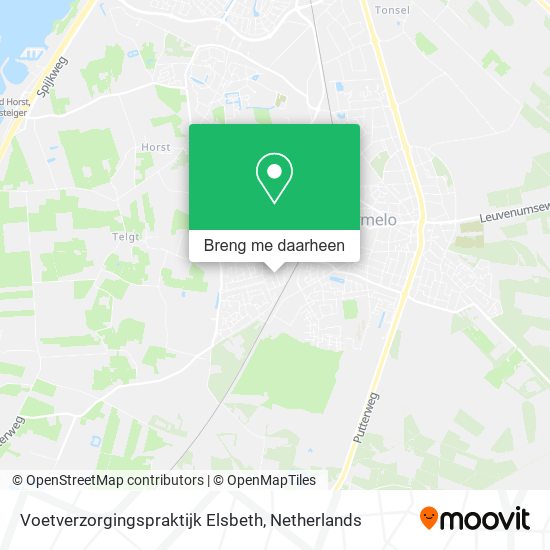 Voetverzorgingspraktijk Elsbeth kaart