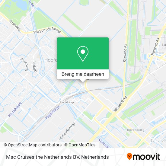 Msc Cruises the Netherlands BV kaart