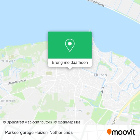 Parkeergarage Huizen kaart