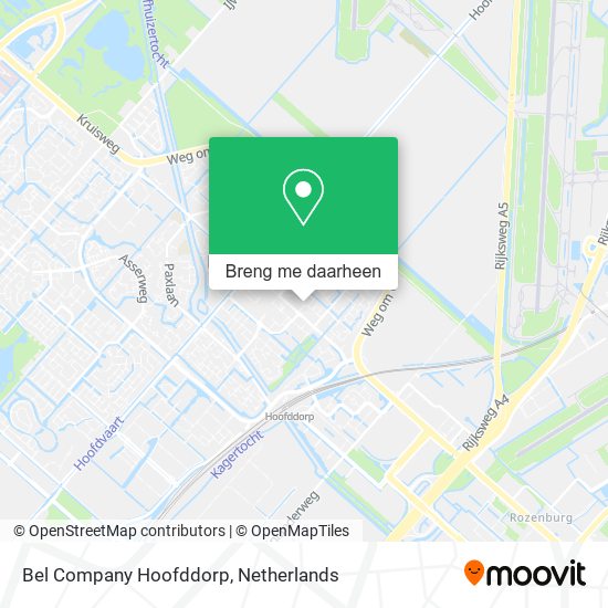 Bel Company Hoofddorp kaart