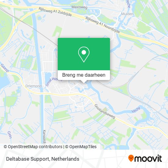 Deltabase Support kaart