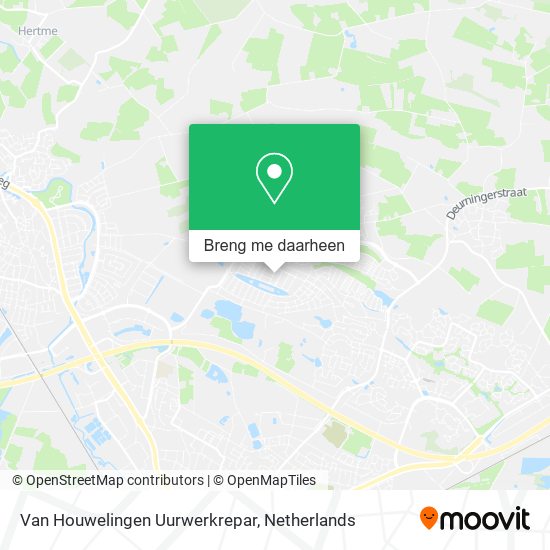 Van Houwelingen Uurwerkrepar kaart