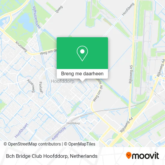 Bch Bridge Club Hoofddorp kaart