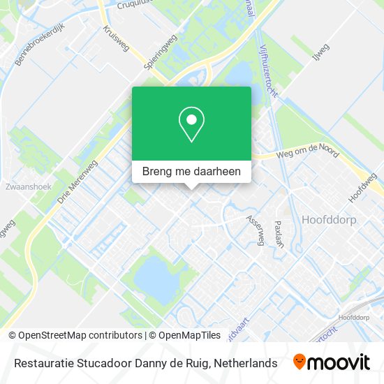 Restauratie Stucadoor Danny de Ruig kaart