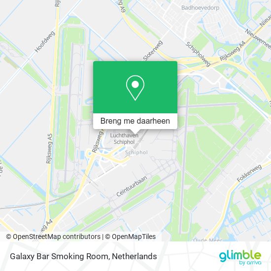 Galaxy Bar Smoking Room kaart