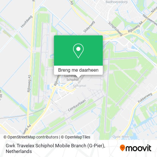 Gwk Travelex Schiphol Mobile Branch (G-Pier) kaart