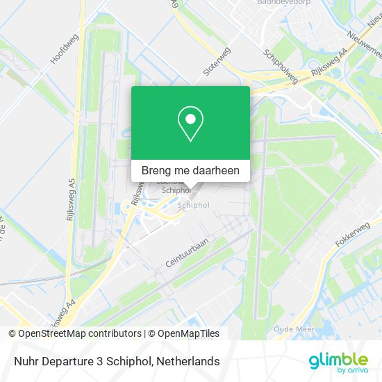 Nuhr Departure 3 Schiphol kaart