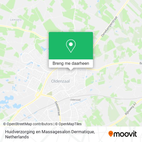 Huidverzorging en Massagesalon Dermatique kaart