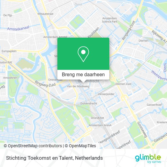 Stichting Toekomst en Talent kaart