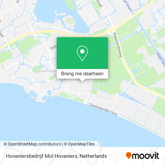 Hoveniersbedrijf Mol Hoveniers kaart