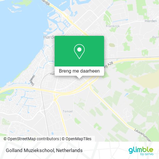 Golland Muziekschool kaart