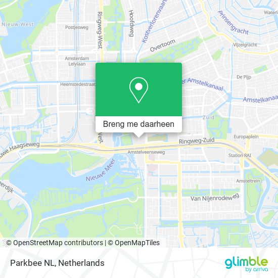 Parkbee NL kaart
