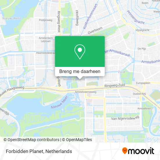 Forbidden Planet kaart