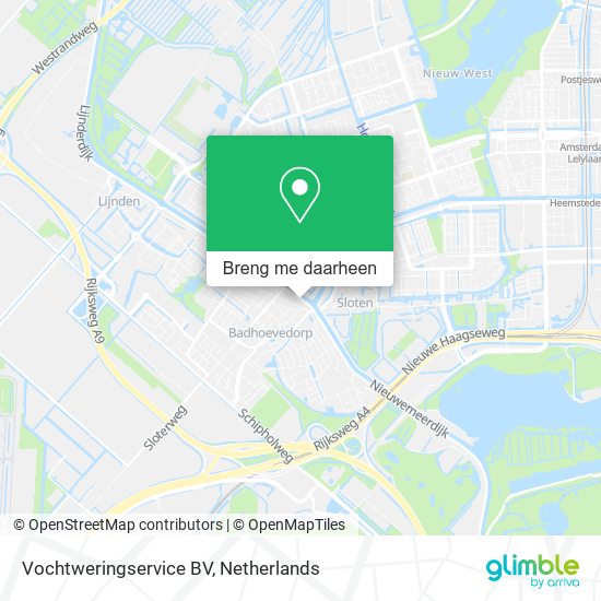 Vochtweringservice BV kaart