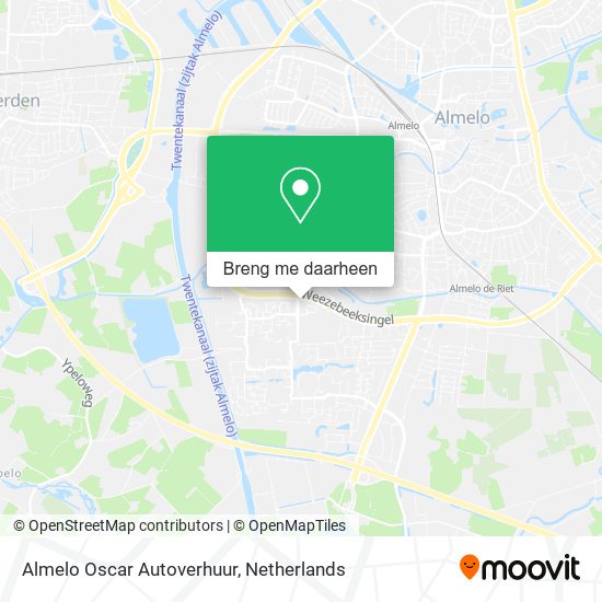 Almelo Oscar Autoverhuur kaart