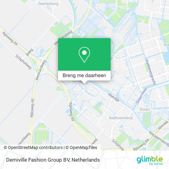 Demiville Fashion Group BV kaart