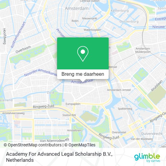 Academy For Advanced Legal Scholarship B.V. kaart