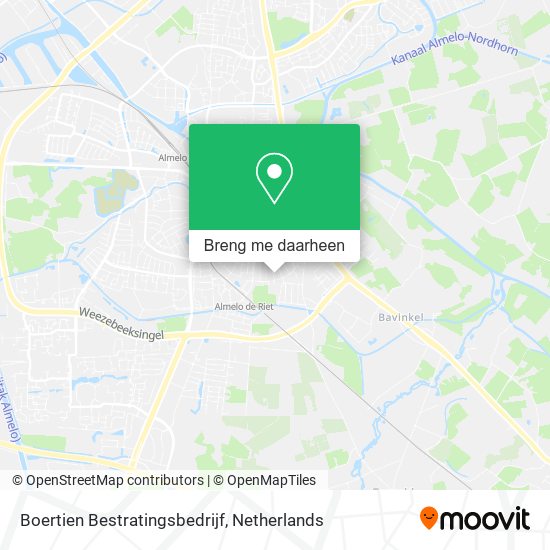 Boertien Bestratingsbedrijf kaart
