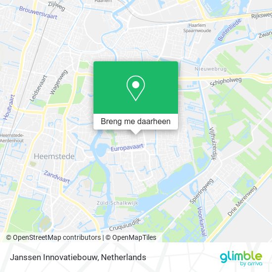 Janssen Innovatiebouw kaart