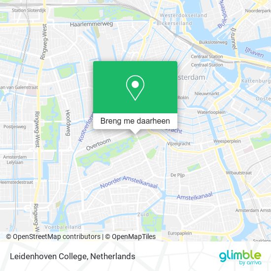 Leidenhoven College kaart