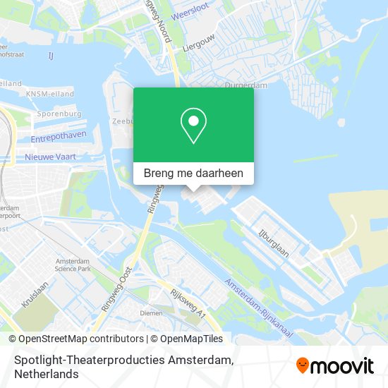Spotlight-Theaterproducties Amsterdam kaart