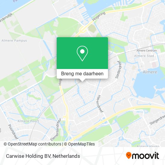 Carwise Holding BV kaart