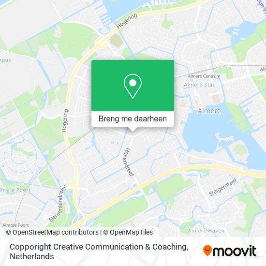 Copporight Creative Communication & Coaching kaart