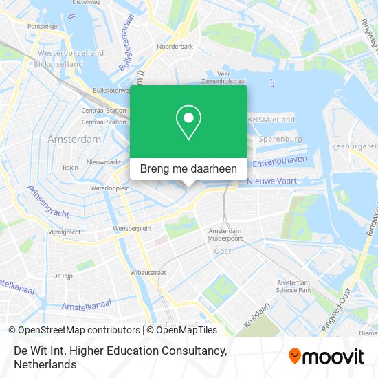 De Wit Int. Higher Education Consultancy kaart