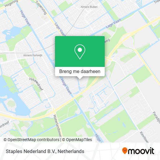 Staples Nederland B.V. kaart