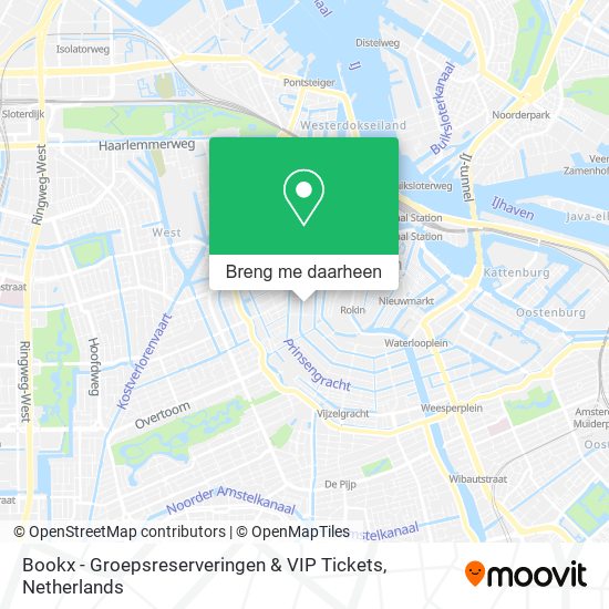 Bookx - Groepsreserveringen & VIP Tickets kaart