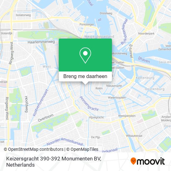 Keizersgracht 390-392 Monumenten BV kaart