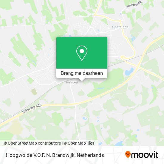 Hoogwolde V.O.F. N. Brandwijk kaart