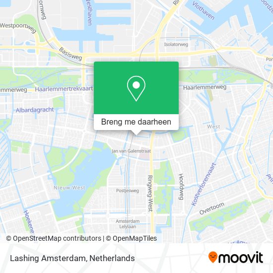 Lashing Amsterdam kaart
