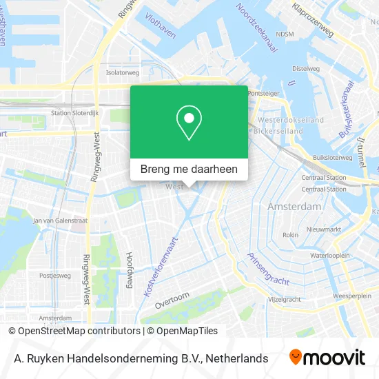 A. Ruyken Handelsonderneming B.V. kaart