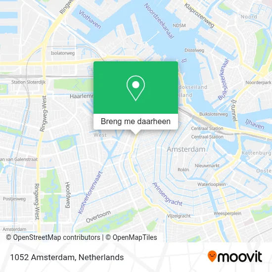 1052 Amsterdam kaart