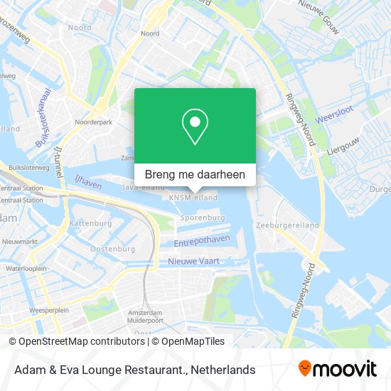 Adam & Eva Lounge Restaurant. kaart