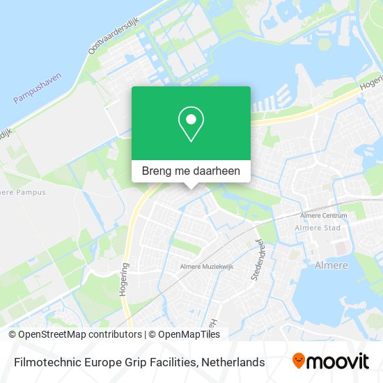 Filmotechnic Europe Grip Facilities kaart