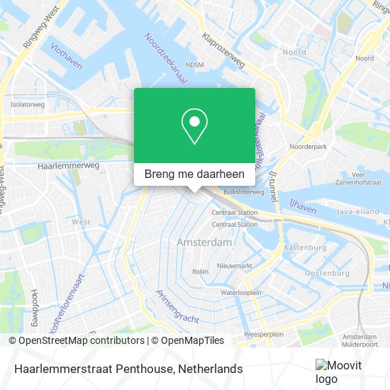 Haarlemmerstraat Penthouse kaart