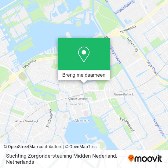 Stichting Zorgondersteuning Midden-Nederland kaart