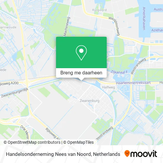 Handelsonderneming Nees van Noord kaart